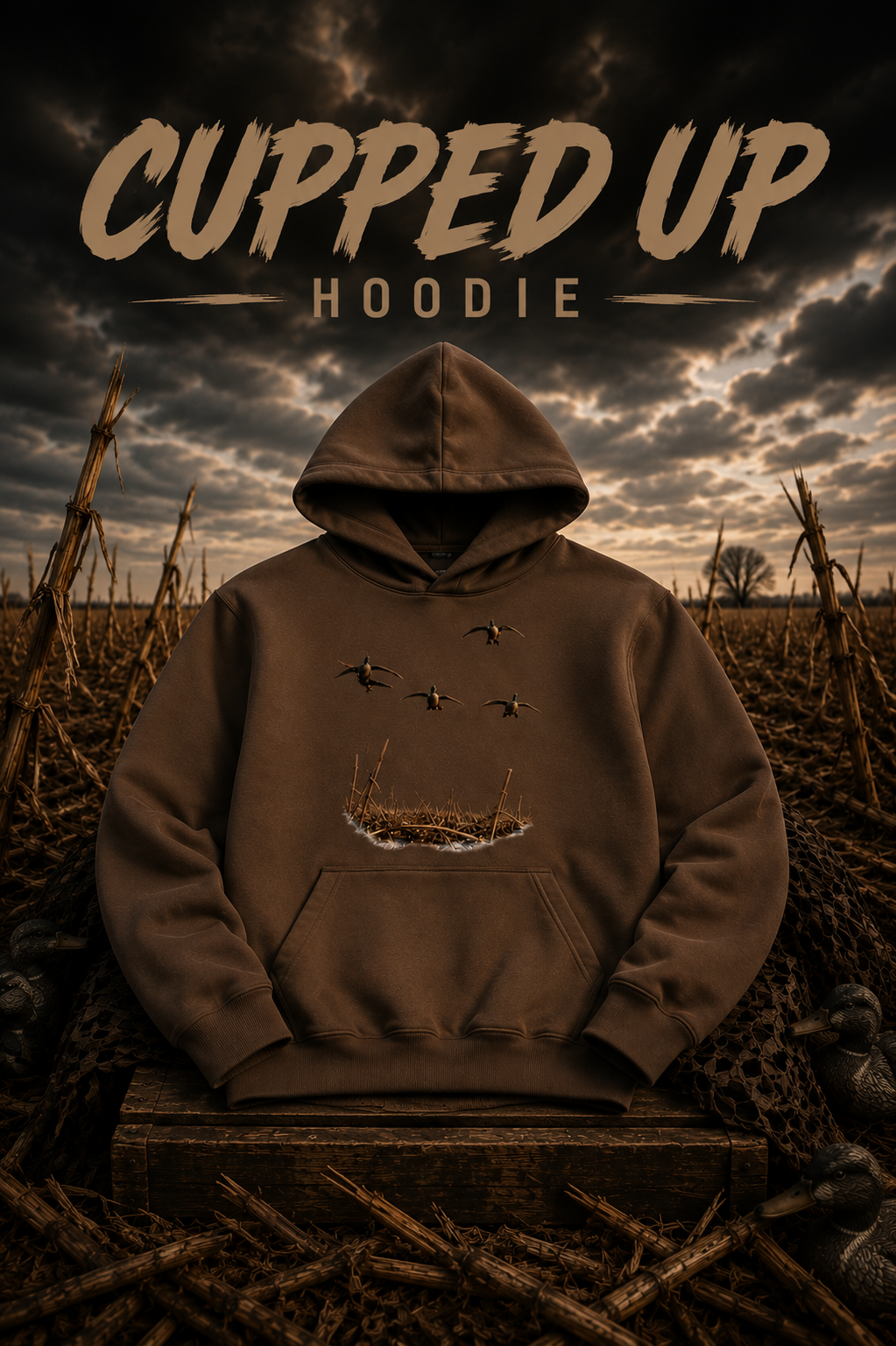 Cupped Up Heavyweight Hunting Hoodie