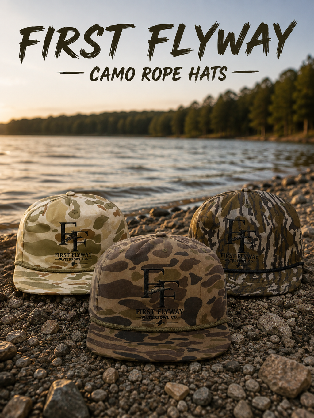 First Flyway Camo Rope Hats